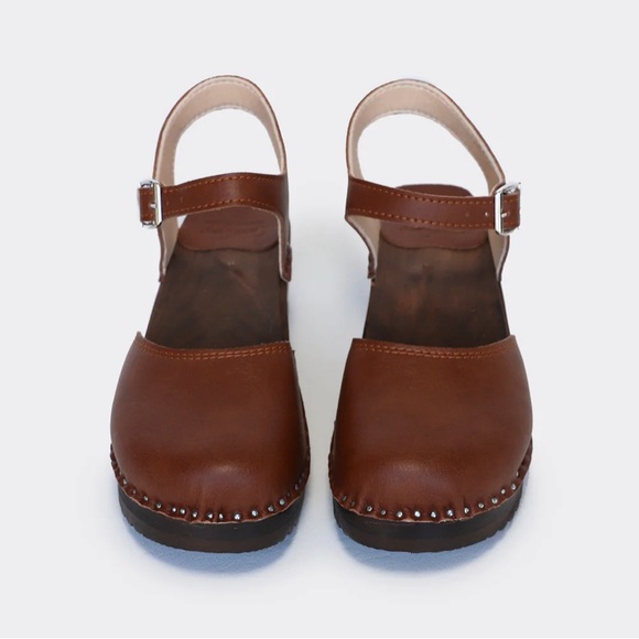 Good guys don’t wear leather Sofia clog sandals brown - Picture 7 of 10